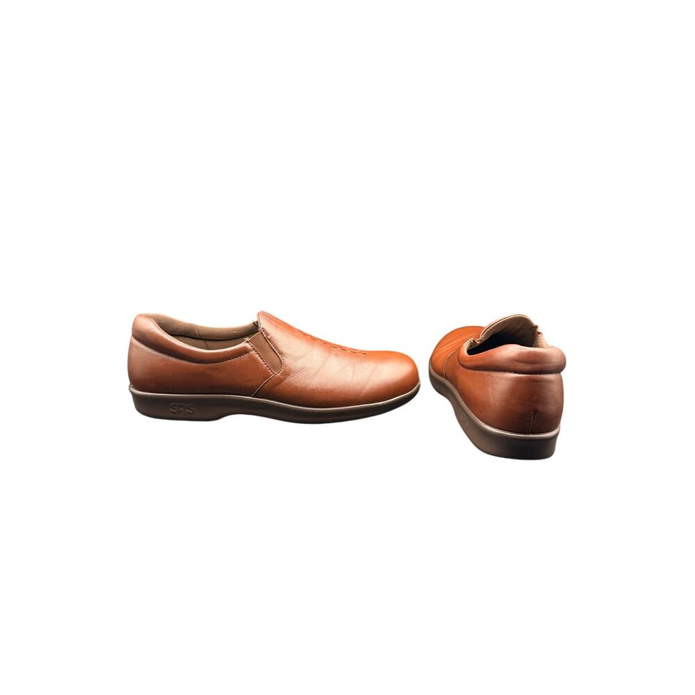SAS Tripad Comfort Brown Leather Slip On Shoes Womens 9.5S